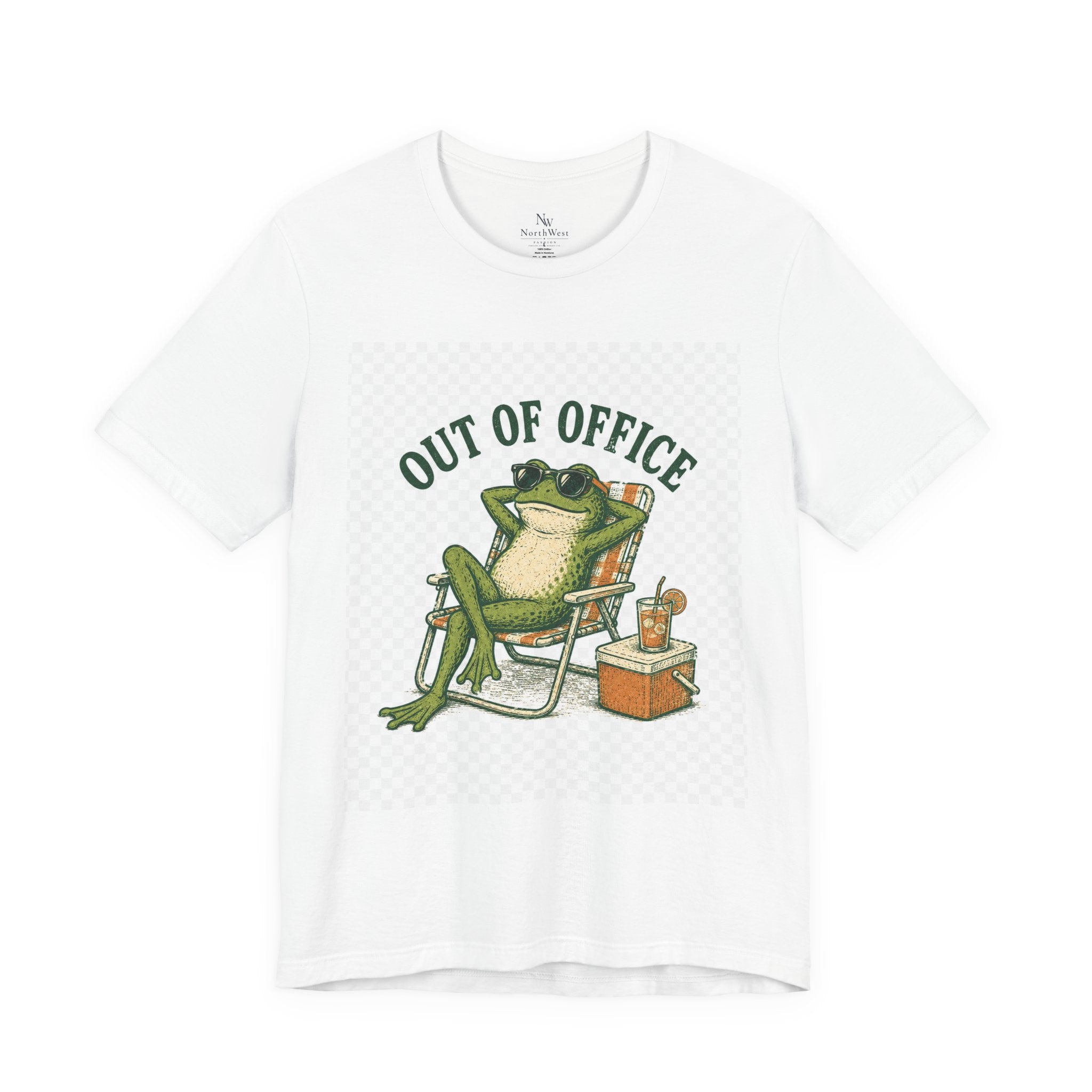 Out of Office Frog Tee — "Please Lower Your Expectations" Vacation T‑Shirt