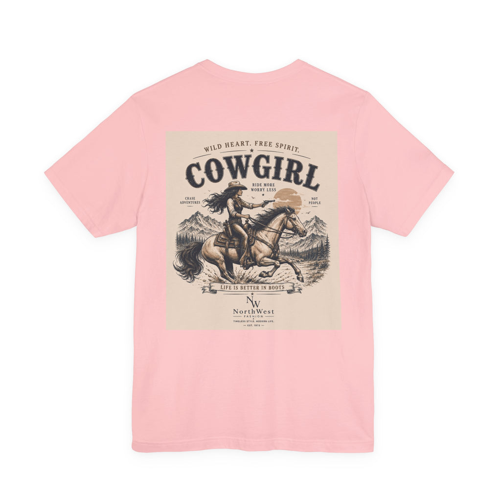 Cowgirl Riding Adventure Tee – Western Horseback Graphic T-Shirt
