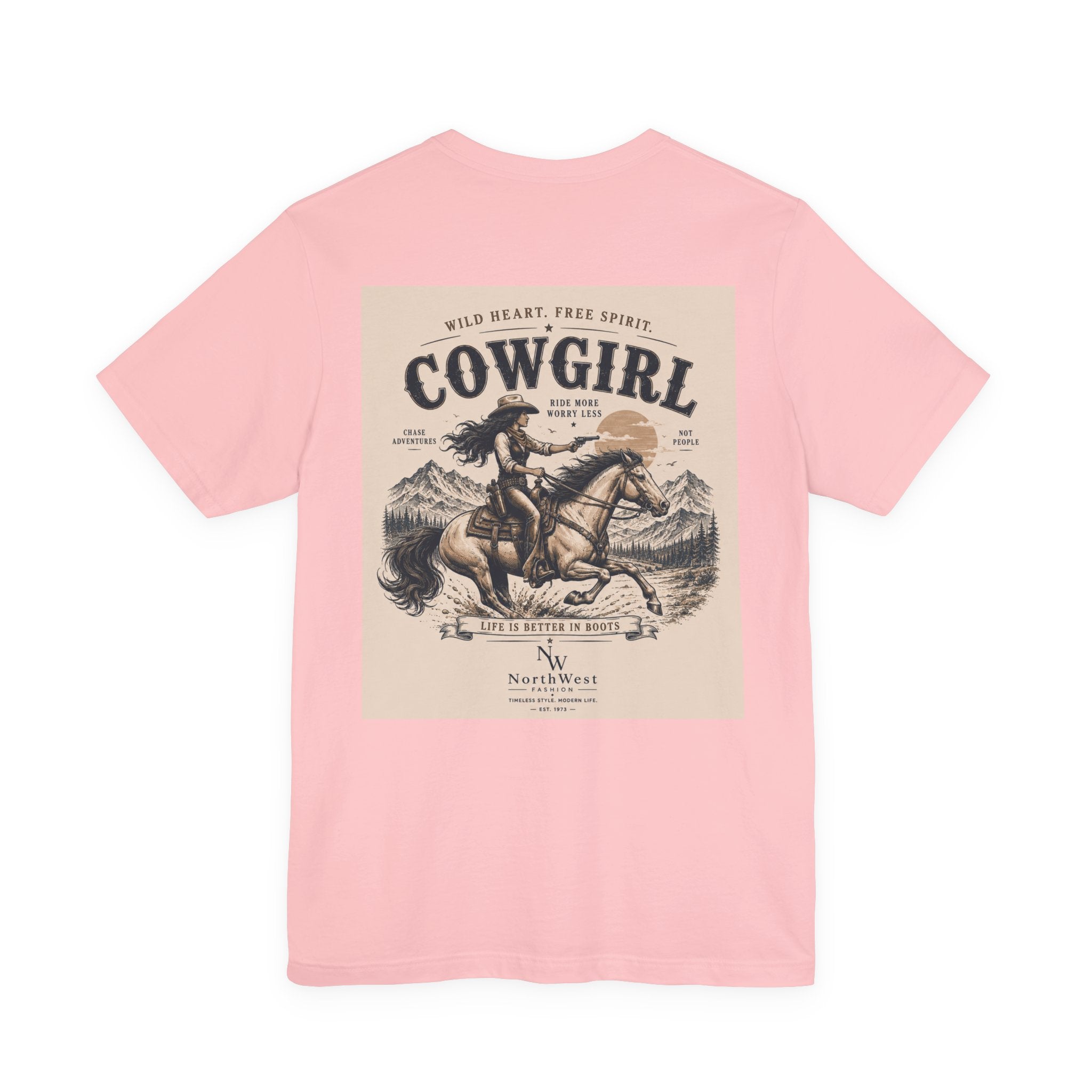 Cowgirl Riding Adventure Tee – Western Horseback Graphic T-Shirt