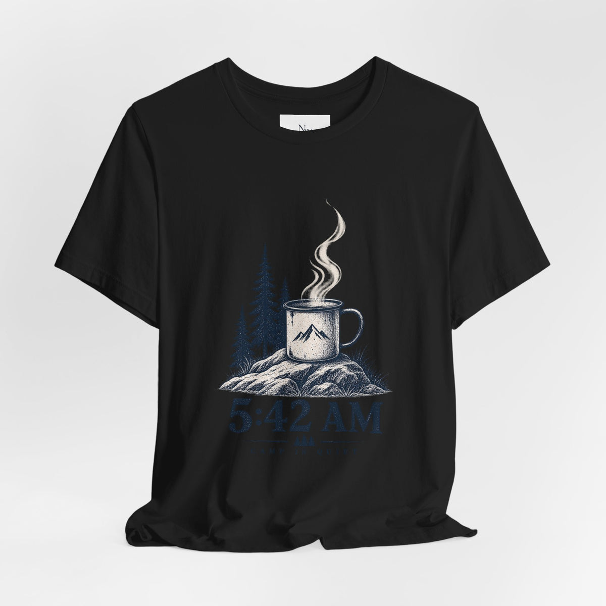 5:42 AM Camping T‑Shirt — "Before Everyone Else" Morning Coffee & Mountain Tee