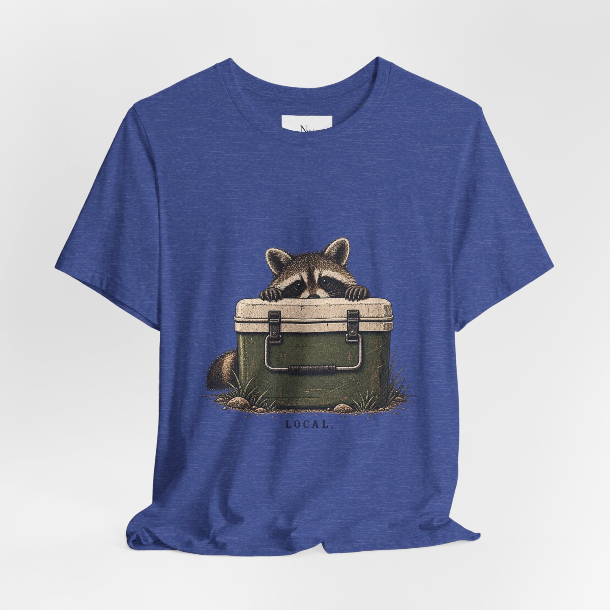 Local Wildlife Raccoon Camping Tee