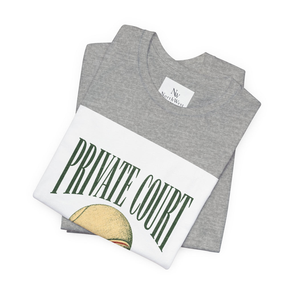 Private Court Tennis Tee — "After Four" Vintage Tennis Graphic T‑Shirt