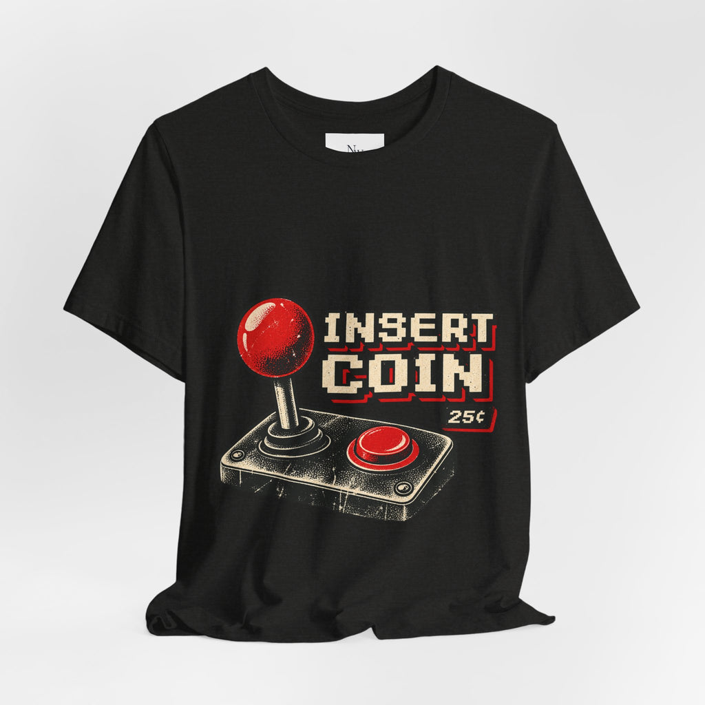 Insert Coin Arcade T‑Shirt — "One More Game" Retro Gaming Tee
