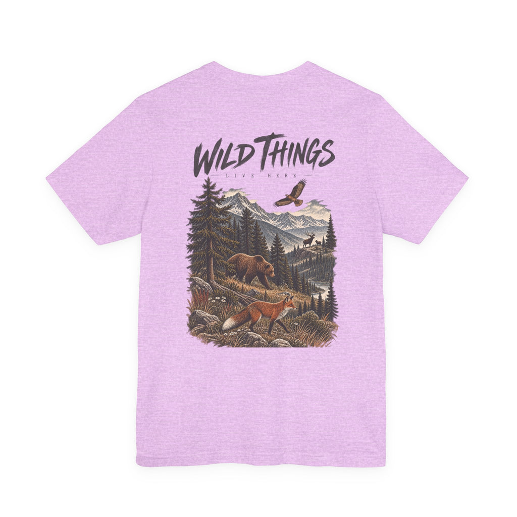 Wild Things Fox Tee — Woodland Nature Graphic T-Shirt