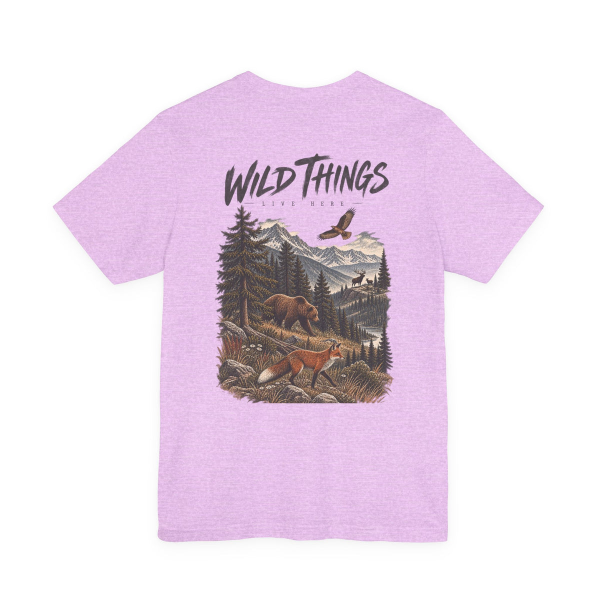 Wild Things Fox Tee — Woodland Nature Graphic T-Shirt