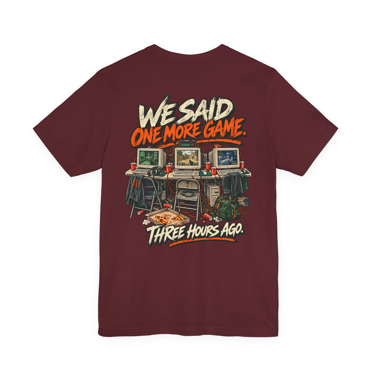 Gaming Tee — "One More Game" Retro LAN Party T-Shirt
