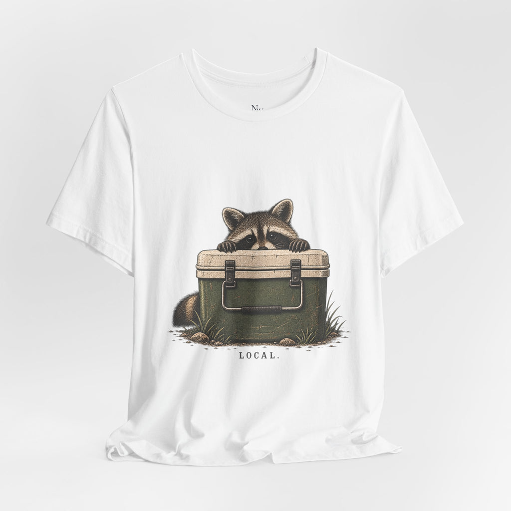 Local Wildlife Raccoon Camping Tee