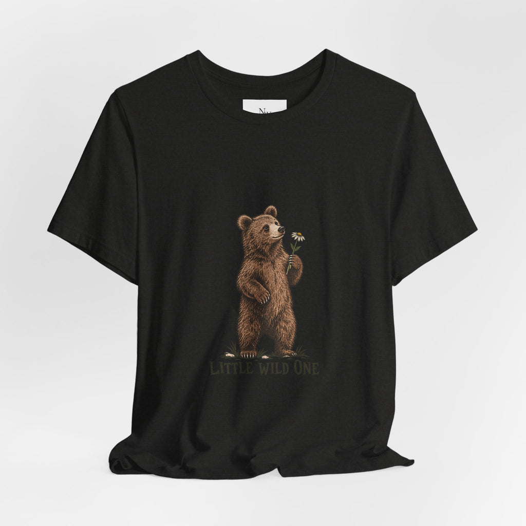 Little Wild One Bear Tee — Born A Little Wild Graphic T-Shirt