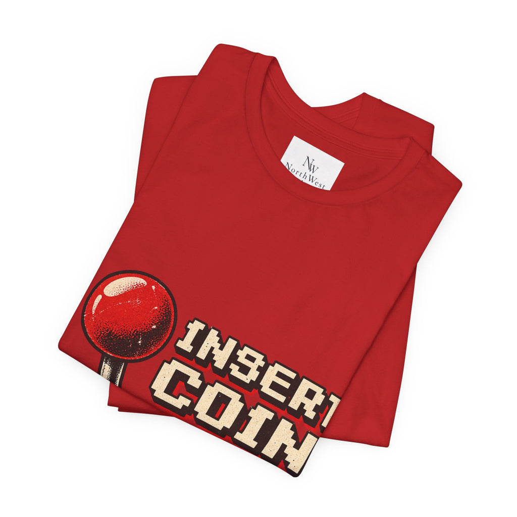 Insert Coin Arcade T‑Shirt — "One More Game" Retro Gaming Tee