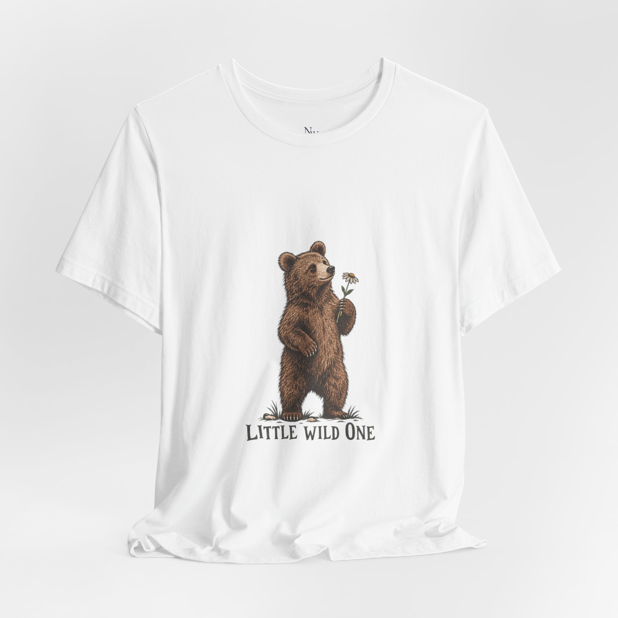 Little Wild One Bear Tee — Born A Little Wild Graphic T-Shirt