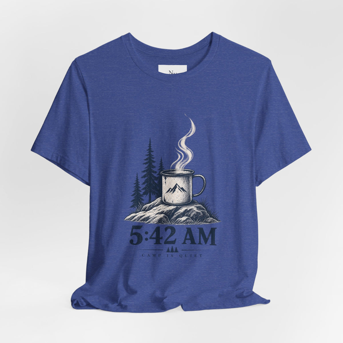 5:42 AM Camping T‑Shirt — "Before Everyone Else" Morning Coffee & Mountain Tee
