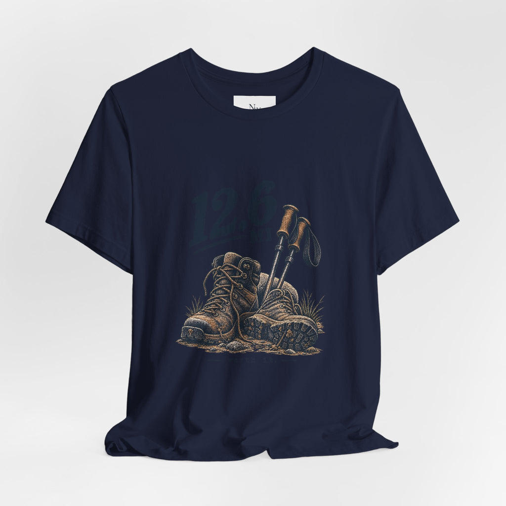 Hiking T-Shirt — “The Good Kind of Tired” 12.6 mi Adventure Tee