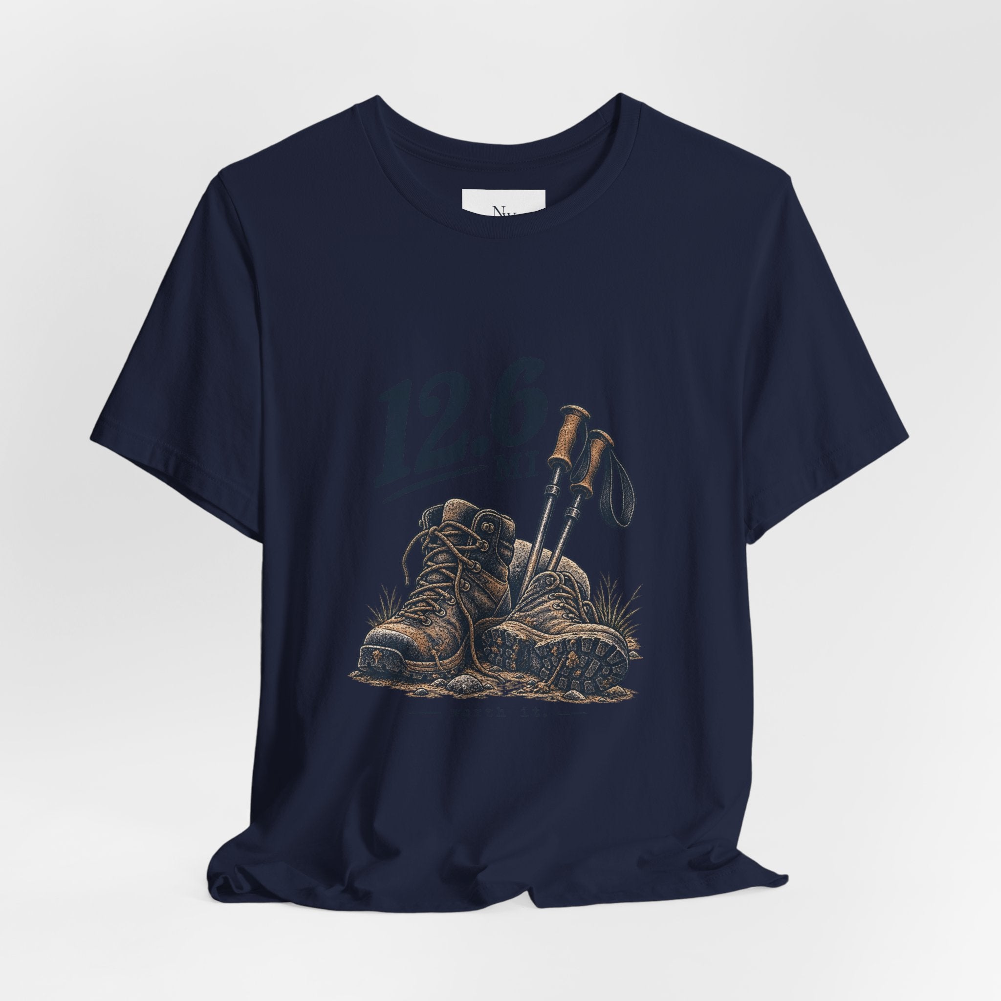 Hiking T-Shirt — “The Good Kind of Tired” 12.6 mi Adventure Tee