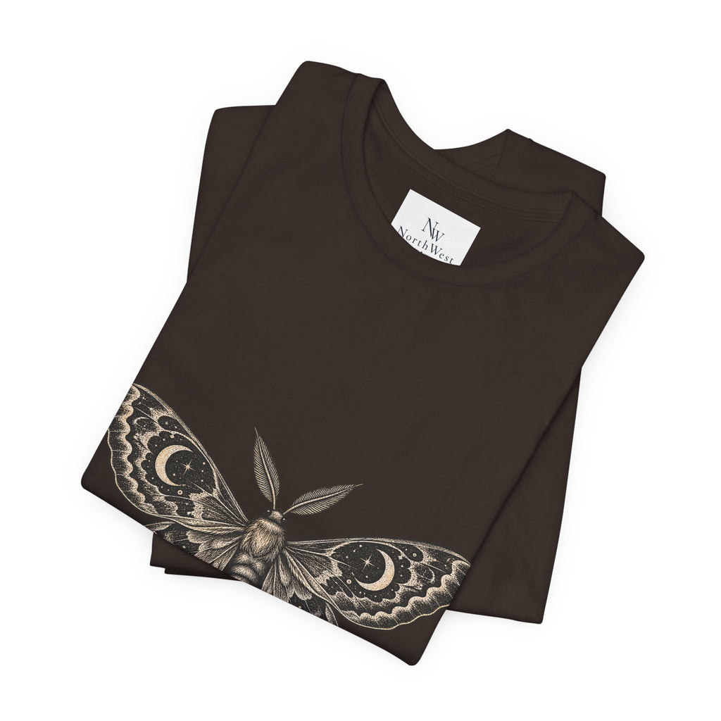 Meet Me After Sunset Tee — Vintage Moth & Moon Graphic T-Shirt