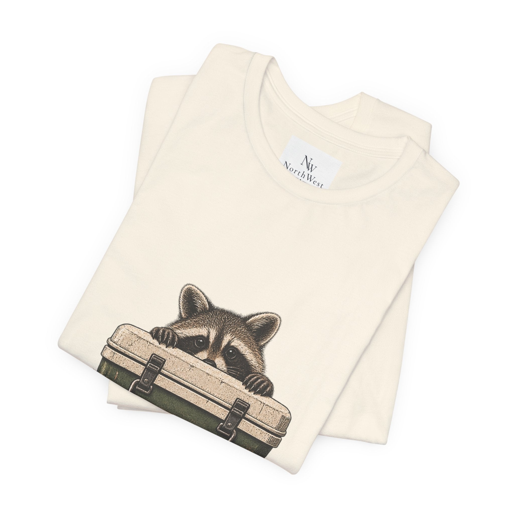 Local Wildlife Raccoon Camping Tee
