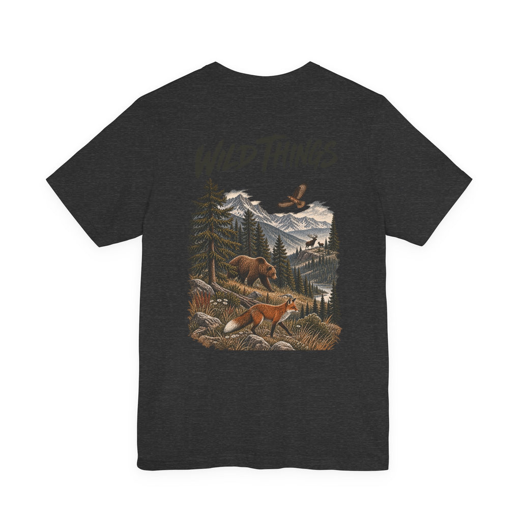 Wild Things Fox Tee — Woodland Nature Graphic T-Shirt