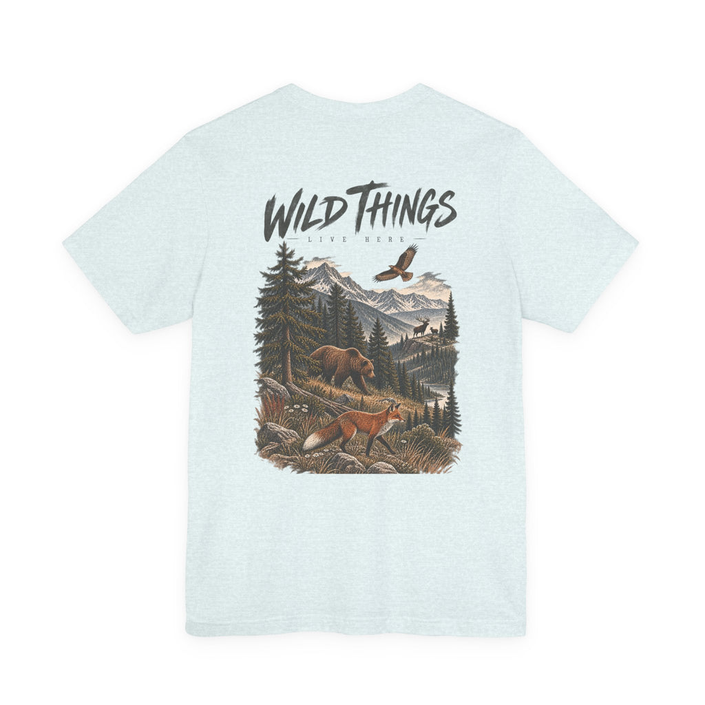 Wild Things Fox Tee — Woodland Nature Graphic T-Shirt