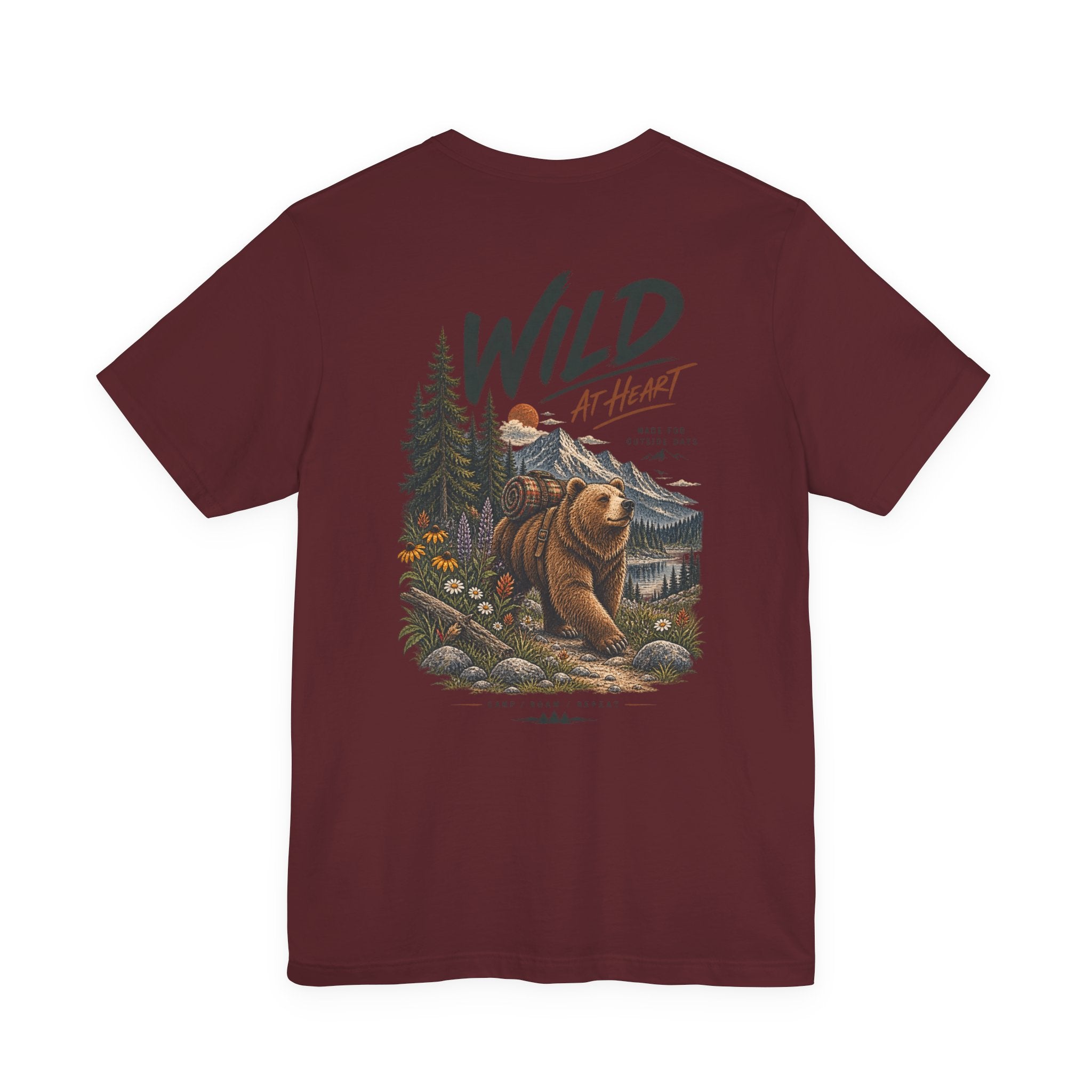 Wild at Heart Bear T-Shirt — Outdoor Nature Graphic Tee