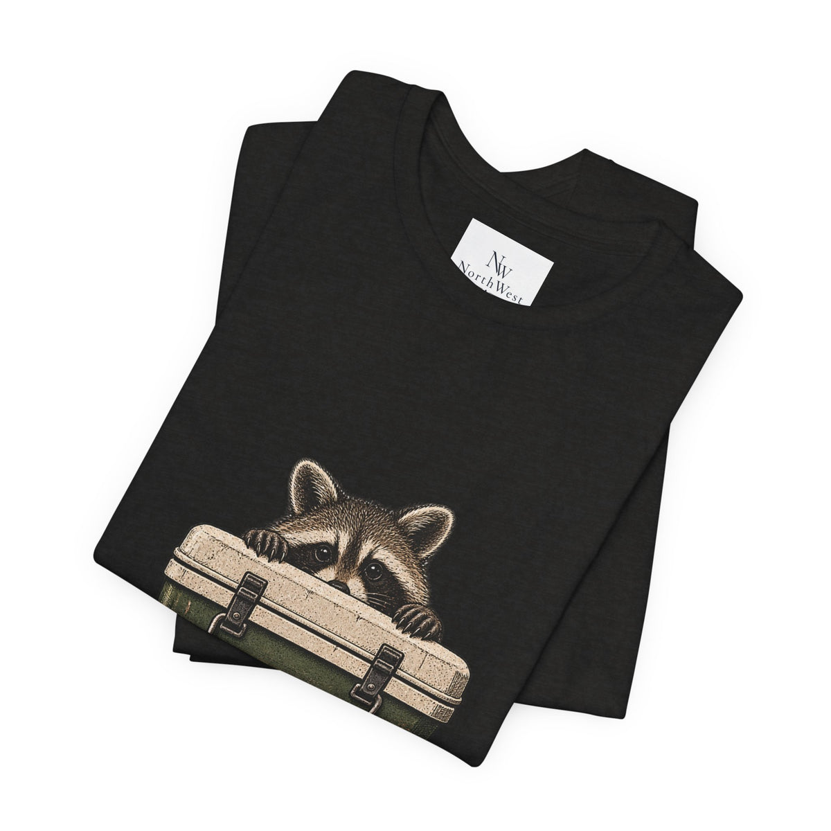 Local Wildlife Raccoon Camping Tee